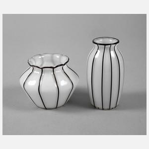 Loetz Wwe. Zwei Vasen aus der Tango-Serie