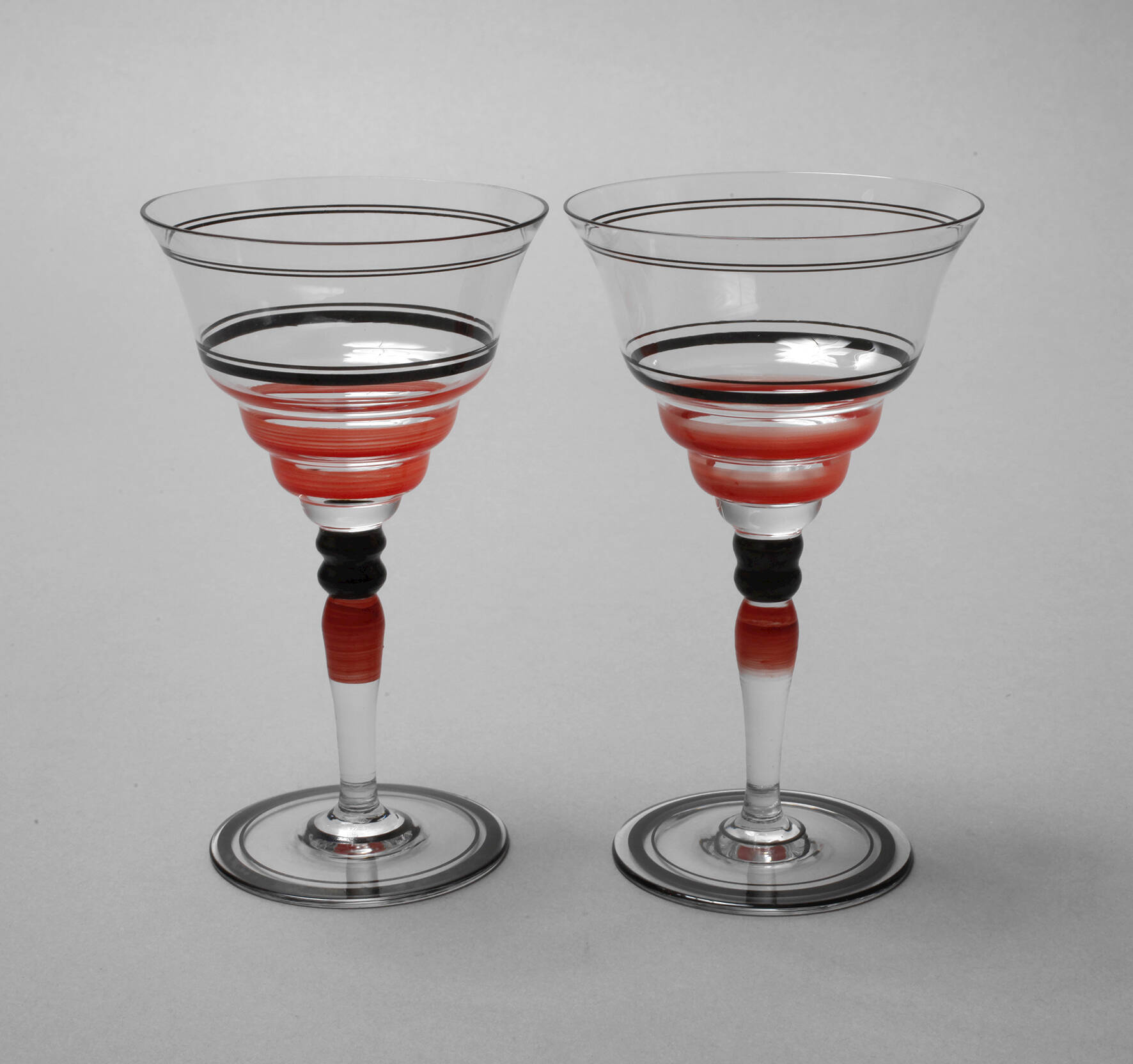 Poschinger Paar Kelchgläser Art déco