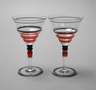 Poschinger Paar Kelchgläser Art déco