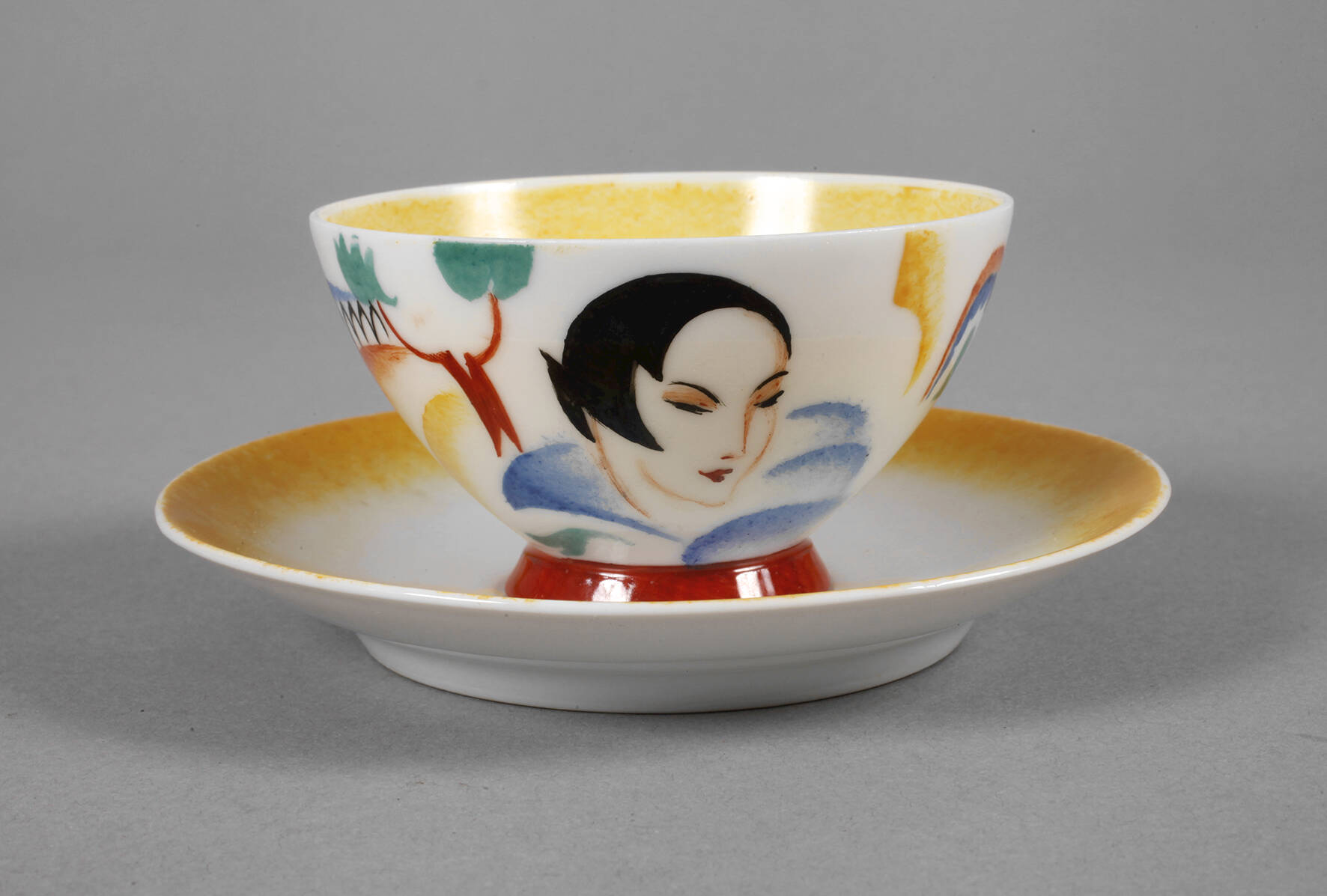 Wiener Werkstätte Mokkatasse mit Untertasse