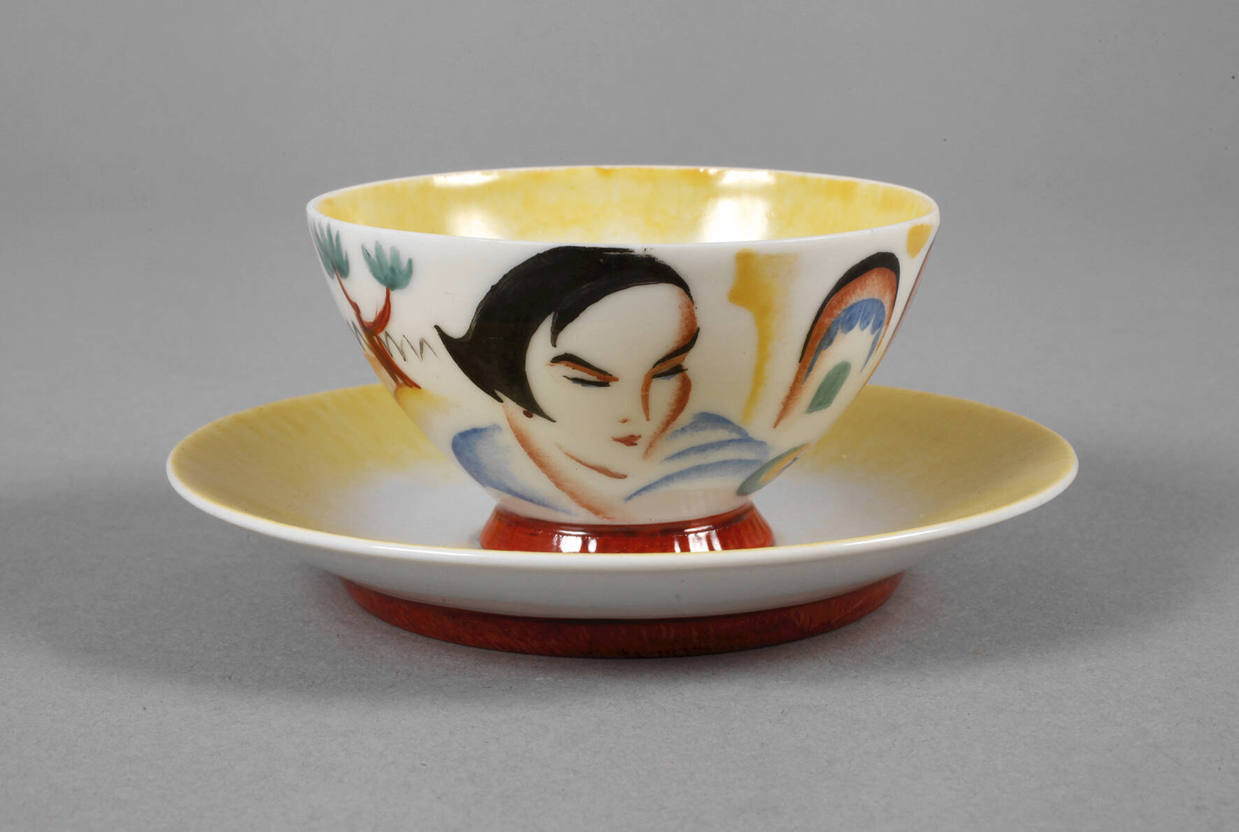 Wiener Werkstätte Mokkatasse mit Untertasse