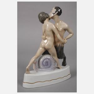 Fraureuth "Tanzender Faun mit Mädchen und Schnecke"