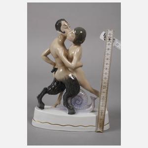Fraureuth "Tanzender Faun mit Mädchen und Schnecke"