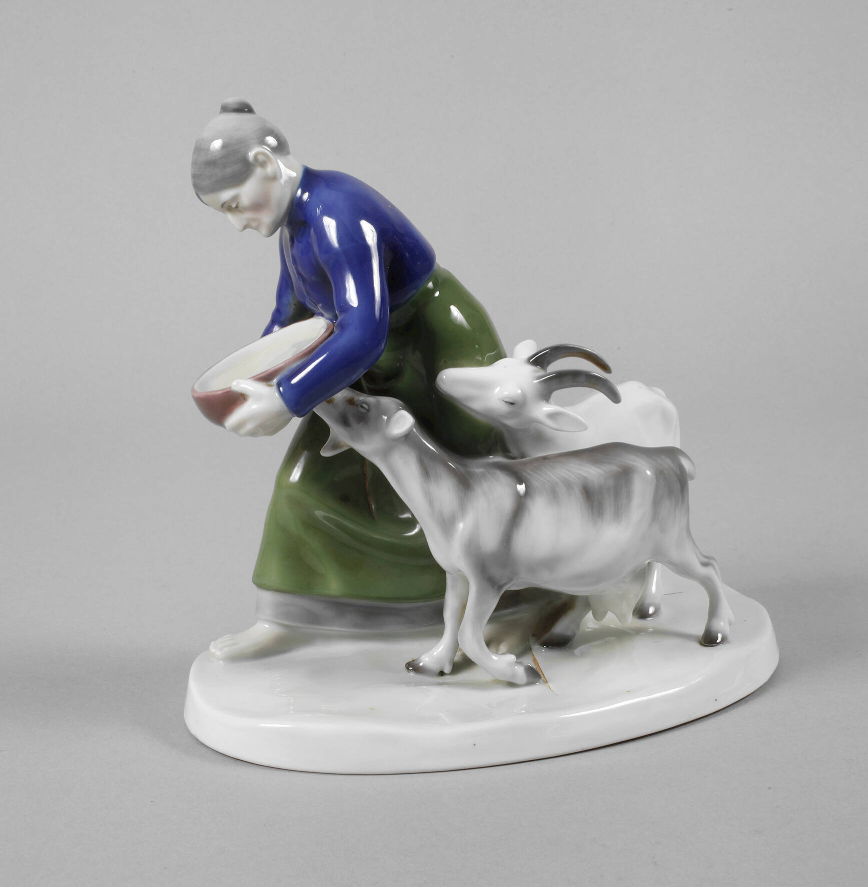 Fraureuth "Bäuerin mit Ziegen"