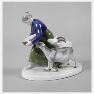 Fraureuth "Bäuerin mit Ziegen"