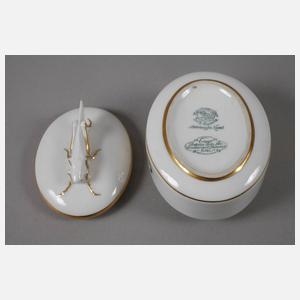 Hutschenreuther "Dose mit Schneckenknauf"