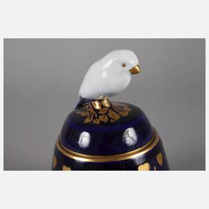 Hutschenreuther Deckeldose mit Vogelknauf