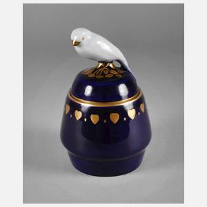 Hutschenreuther Deckeldose mit Vogelknauf