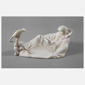 Schwarzburger Werkstätten "Harlekin mit Affe"