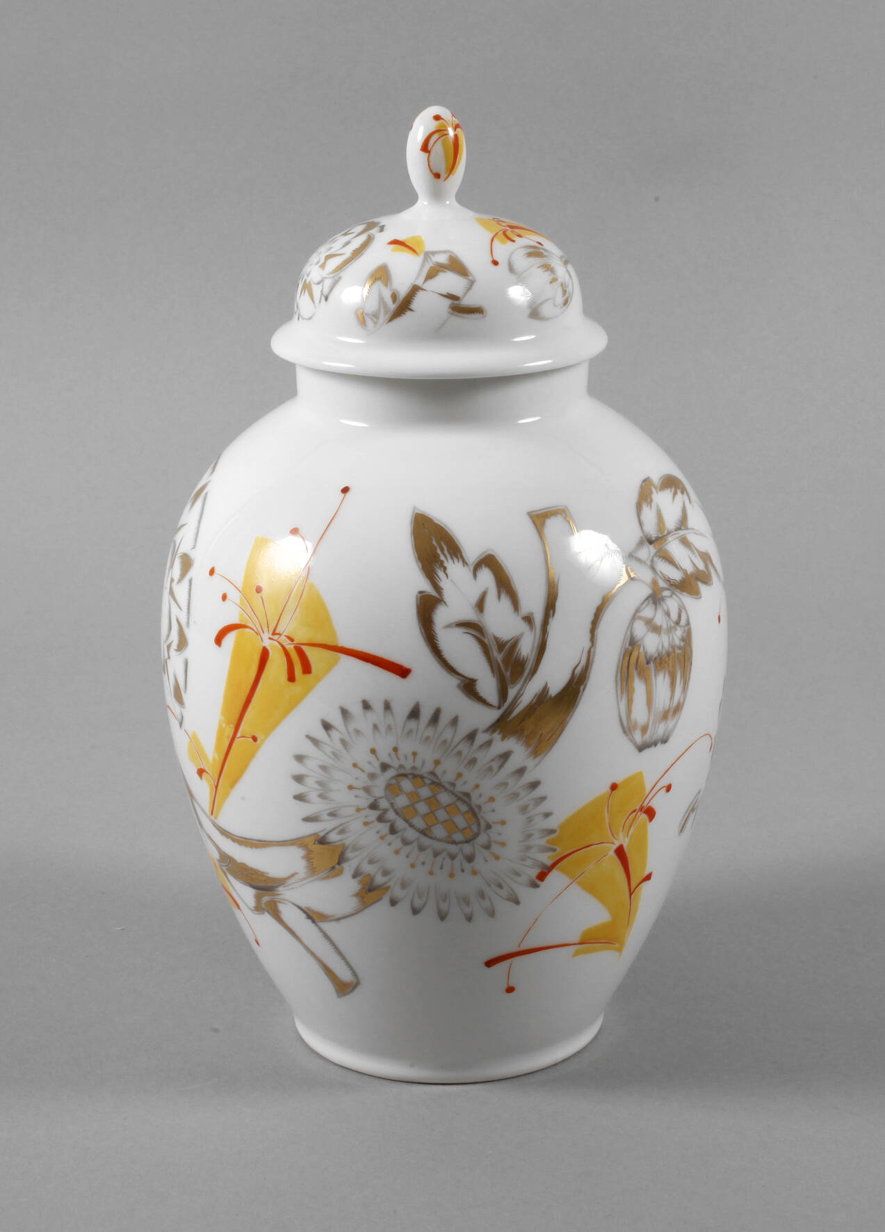 Thomas Unikat Deckelvase Art déco