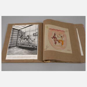 Skizzenbuch mit Entwürfen