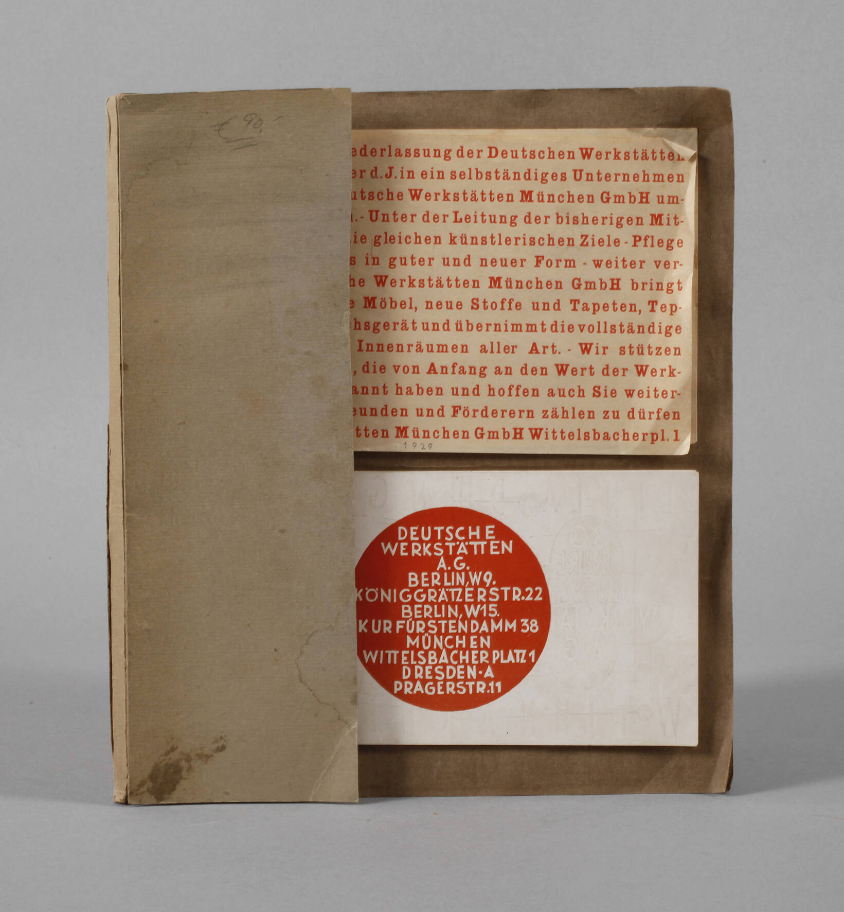 Skizzenbuch mit Entwürfen