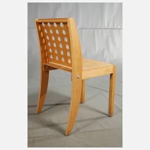 Sechs Stapelstühle Thonet