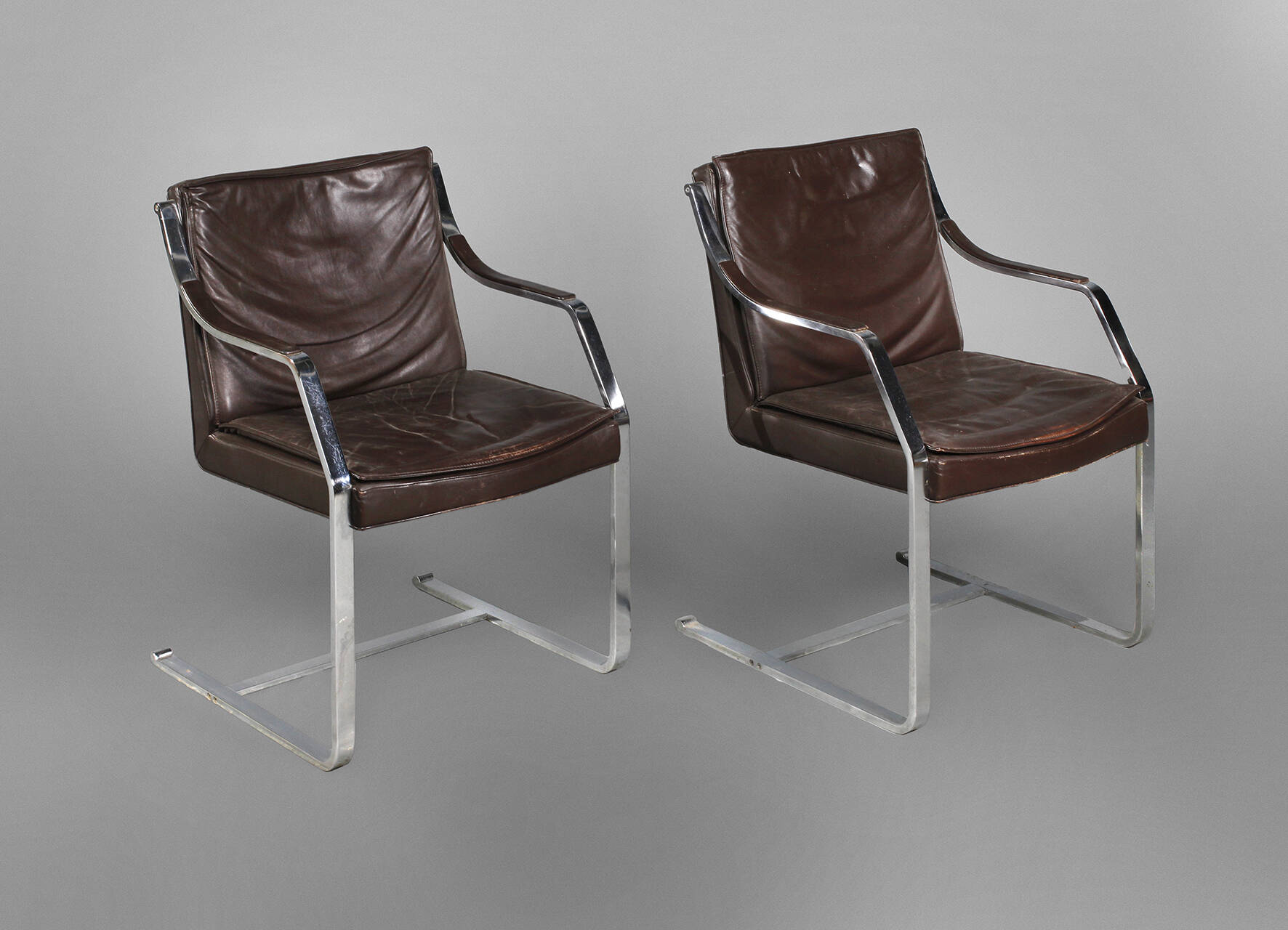 Paar Ledersessel Rudolf Glatzel