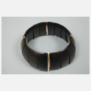 Oromalia, Schmuckset Ebenholz mit Gold