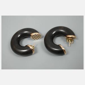 Oromalia, Schmuckset Ebenholz mit Gold