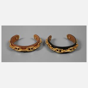 Zwei Armspangen Hermés