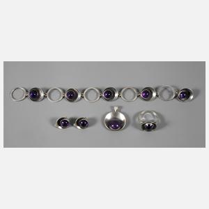 Nefrom Schmuckset mit Amethysten