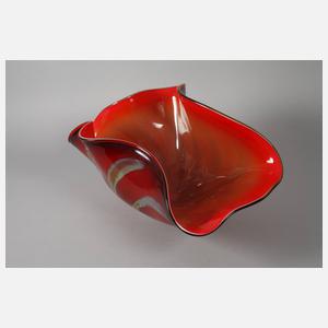 Murano übergroße Schale in Muschelform