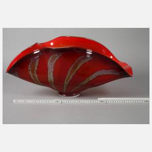 Murano übergroße Schale in Muschelform