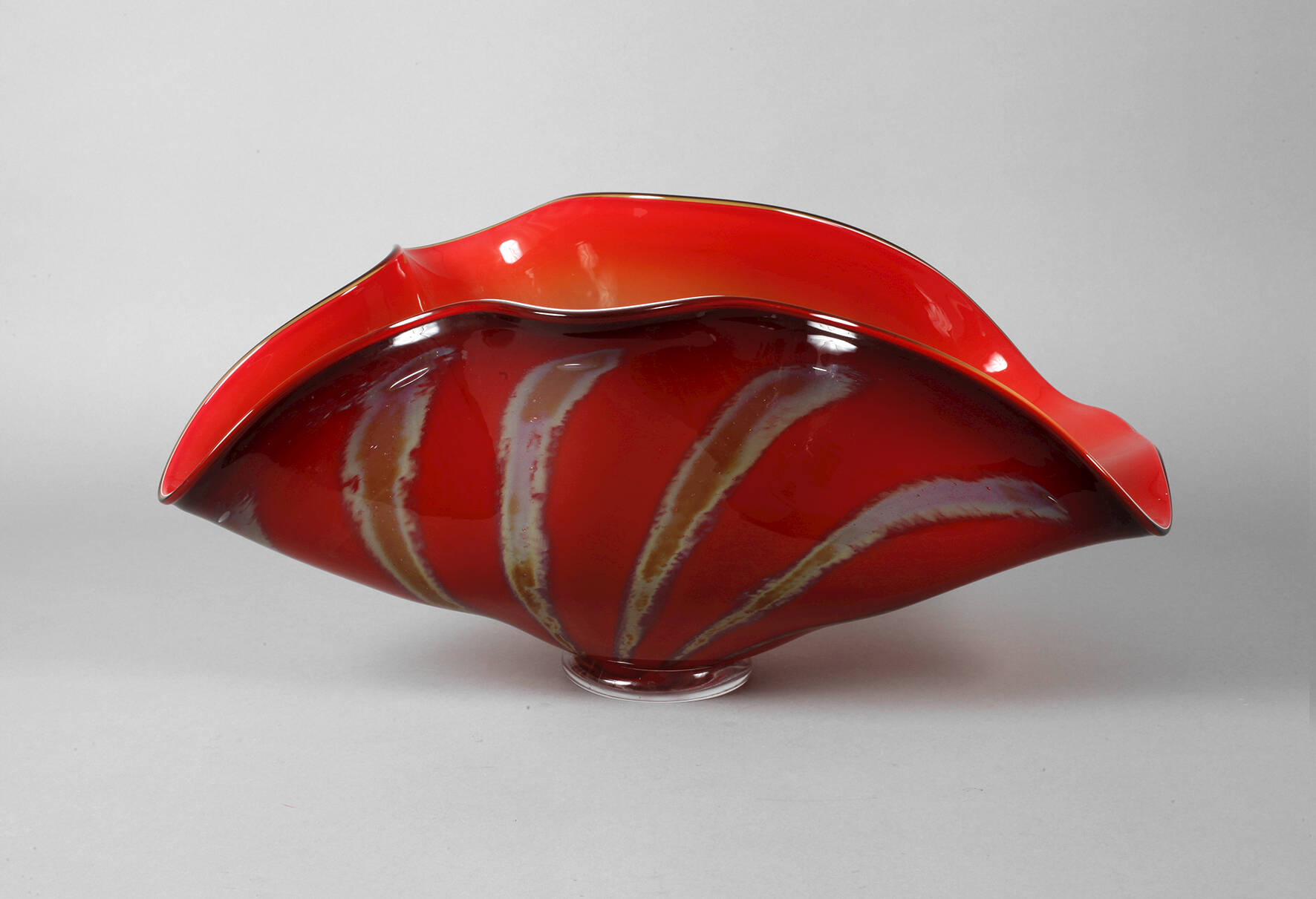 Murano übergroße Schale in Muschelform