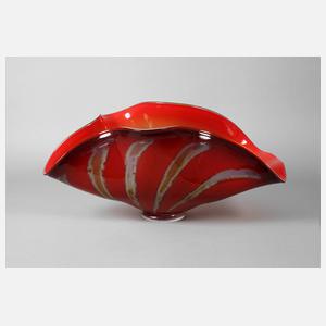 Murano übergroße Schale in Muschelform