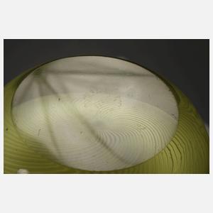 Murano Flasche mit Stopfen Mezza Filigrana,