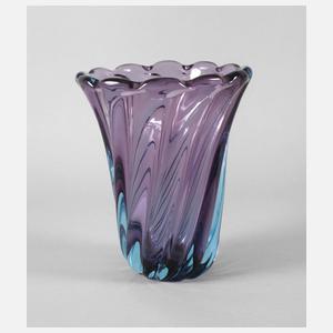 Große Rippenvase Murano