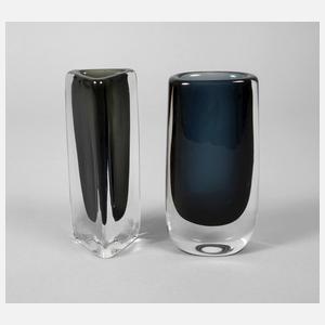 Orrefors zwei Vasen
