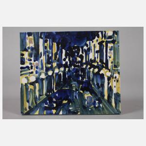 Bildplatte "Nächtliche Straße"