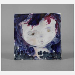 Bildplatte Mädchengesicht