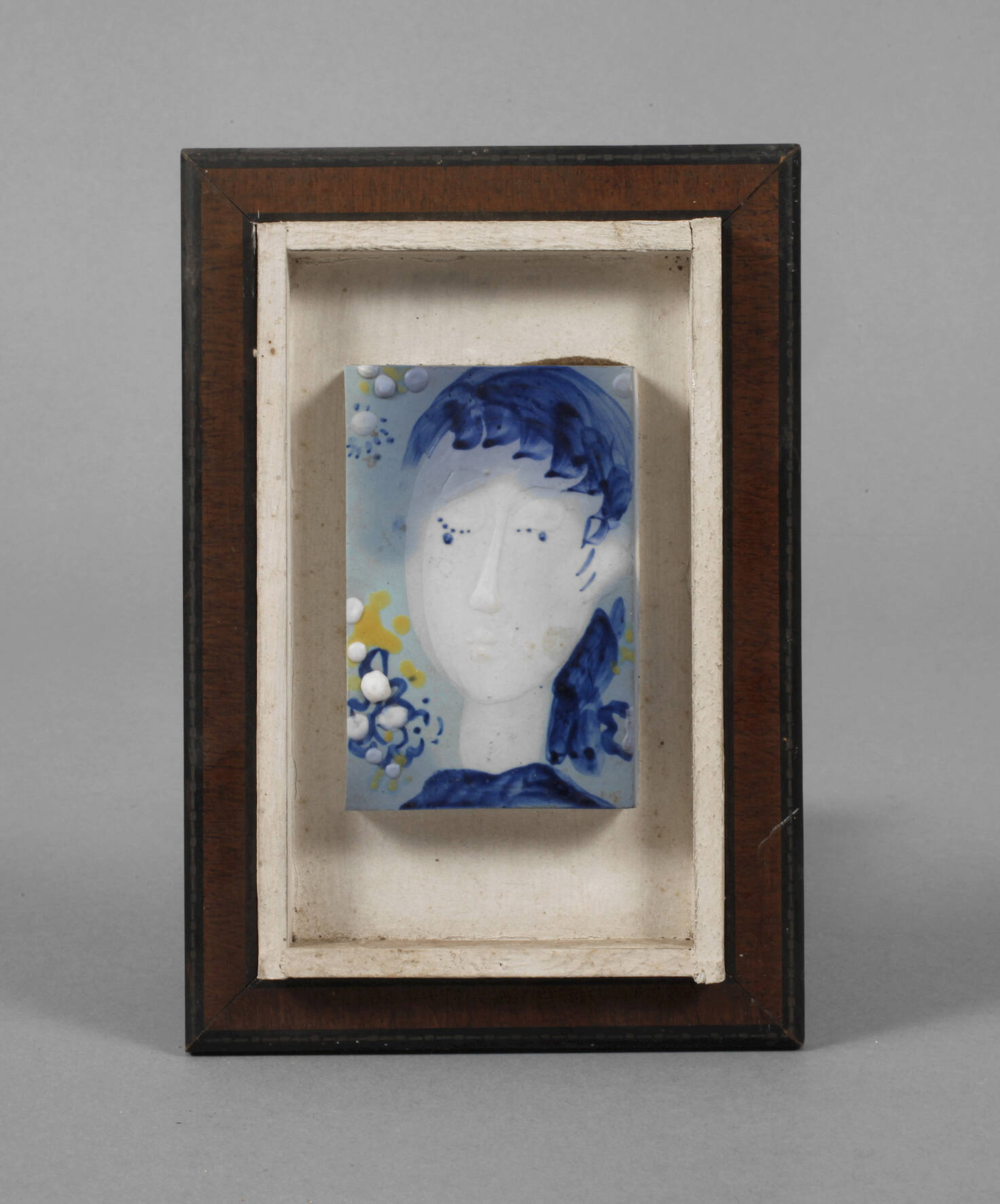 Kleine Bildplatte Mädchenkopf