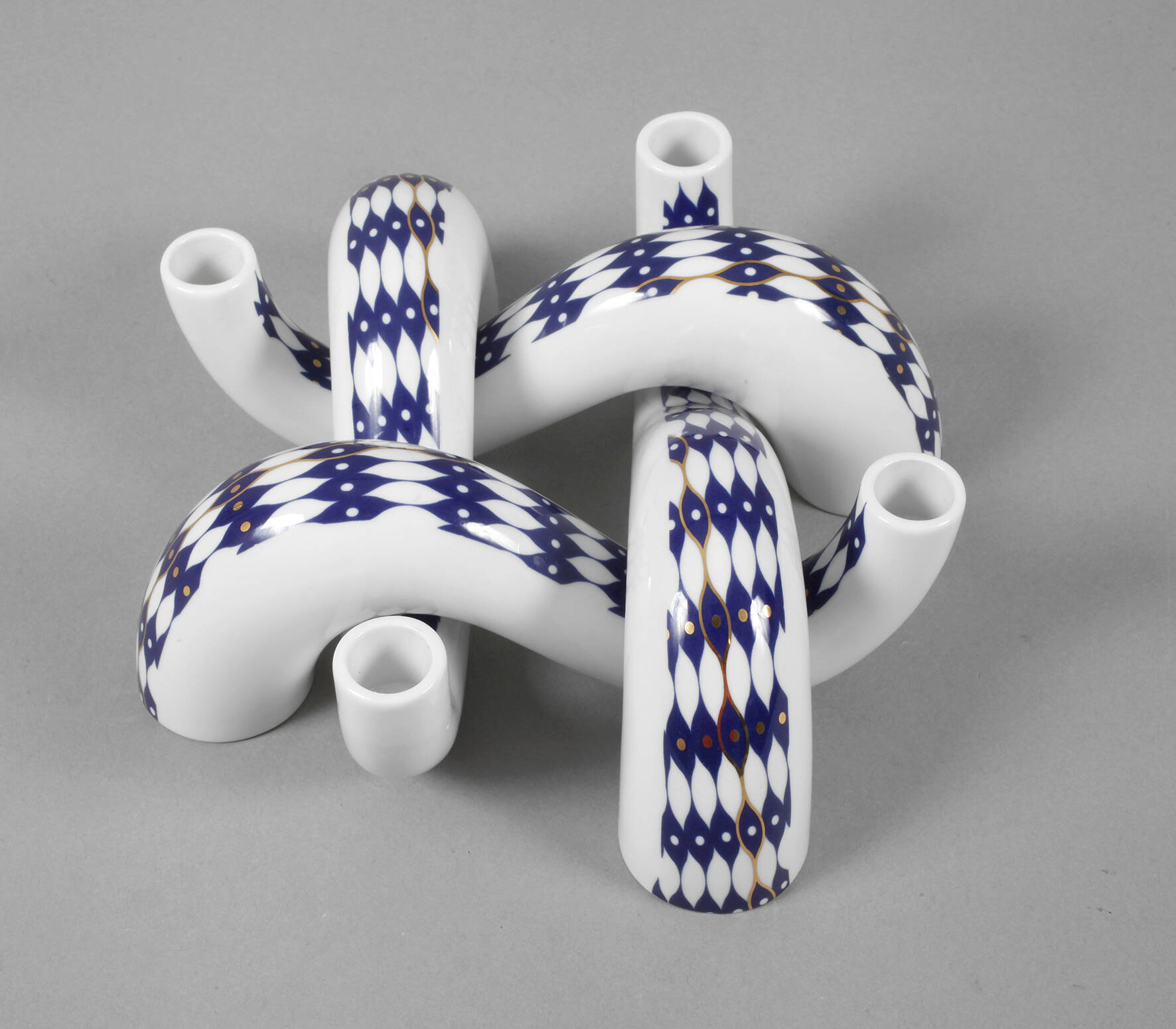 Rosenthal vier Kerzenhalter "Wave"