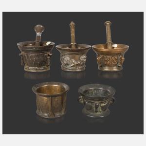 Konvolut historische Mörser