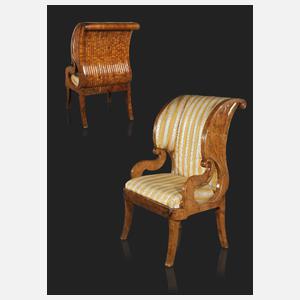 Imposanter Ohrensessel Biedermeier