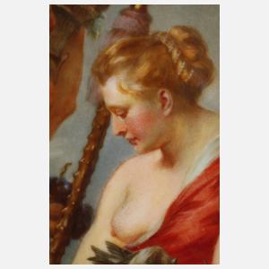 Meissen Bildplatte "Dianas Heimkehr von der Jagd"