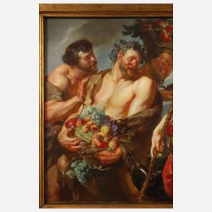 Meissen Bildplatte "Dianas Heimkehr von der Jagd"