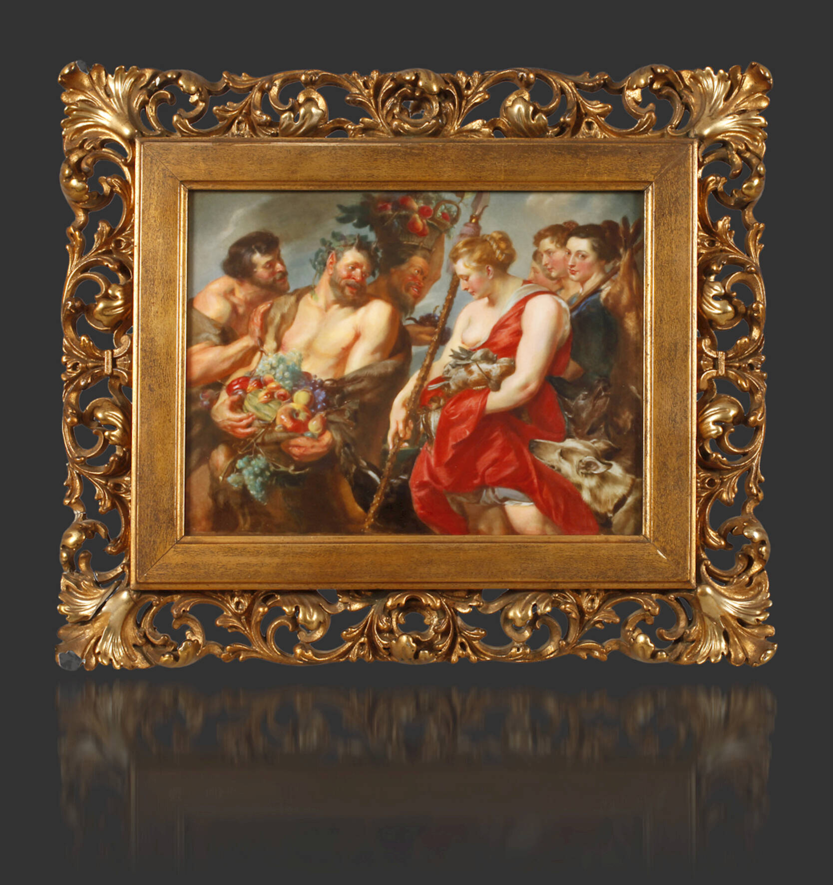 Meissen Bildplatte "Dianas Heimkehr von der Jagd"