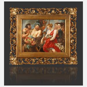 Meissen Bildplatte "Dianas Heimkehr von der Jagd"