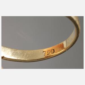 Damenring mit Diamanten und Rubinen