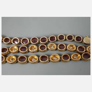 Collier mit Rubinen und Diamanten