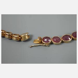 Collier mit Rubinen und Diamanten