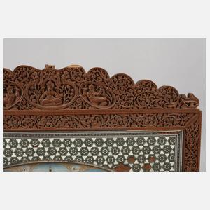 Rahmen mit indo-persischer Miniaturmalerei