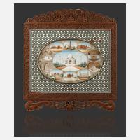 Rahmen mit indo-persischer Miniaturmalerei111