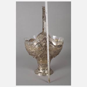 Übergroße Silberjardiniere