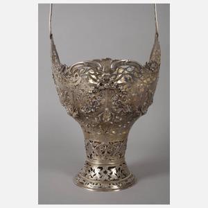 Übergroße Silberjardiniere