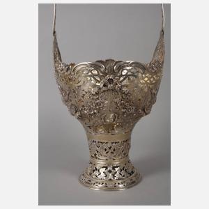 Übergroße Silberjardiniere