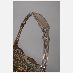 Übergroße Silberjardiniere