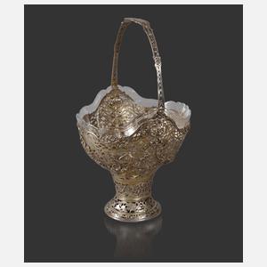 Übergroße Silberjardiniere