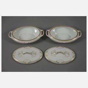 Meissen umfangreiches Speiseservice "Bügelmuster"